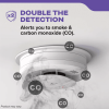 detector de humo compacto fotoeléctrico autónomo | batería aa reemplazable | modelo 21031529 | pieza