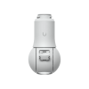 cámara unifi protect g6 ptz color blanco, doble lente 4k, zoom híbrido 10x, motor ai multi tops, visión nocturna ir 30m, audio bidireccional, protección ip66, resistencia al vandalismo ik04
