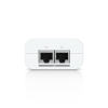 adaptador poe+ 2.5g / hasta 30 w / 48v 0.65a / (2) puertos rj45 multigigabit 2.5g / salida poe+ / led indicador / ideal para aps unifi wifi 7 / / protección contra sobretensiones