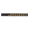 switch kvm 8/16 puertos ps/2 usb vga / control de hasta 64 o 256 computadoras / conexión dual ps/2 y usb / soporte multiplataforma / resolución de video 2048 x 1536 / montaje en rack o escritorio / firmware actualizable