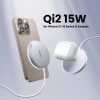 cargador inalámbrico magnético 15w / protocolo qi 2 / usb c 9v 2.2a / eficiencia 83% / protección multinivel / material pc+abs+aleación aluminio / cable 1.5m