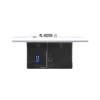 transmisor hdbaset | hdmi y vga | placa de pared us / poh (4k a 100 m) | (hdbaset class a) (poh pd)