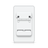 centro de control de acceso compacto ubiquiti unifi / terminal de bloqueo 12v / entradas adicionales sensor y botón / alimentación poe++ / conexión para dos lectores o cámaras / uso interior