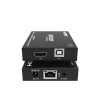 extensor hdmi con kvm | sobre ip | transmisión hasta 150m | cat5e/6 | hdcp 1.4 | 1080p | control ir | compatible con switch 1g