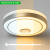 luminario led de 40w / 3000 lúmenes / Ø 490mm x 66mm / voltaje 85 265v / temperatura fría 6500k / conexión bluetooth / app ilink.