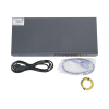 olt de 4 puertos epon / 8 puertos uplink (4 puertos gigabit ethernet + 4 puertos gigabit ethernet sfp/sfp+) / hasta 256 onus / doble fuente de alimentación ca + cd