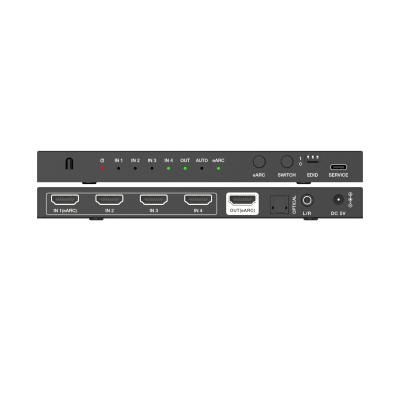 switch hdmi 4x1 | 8k@60hz 4:2:0 | 48 gbps | arc/earc | extracción de audio | gestión edid | control cec switch hdmi 4x1 | 8k@60hz 4:2:0 | 48 gbps | arc/earc | extracción de audio | gestión edid | control cec