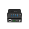 extensor usb 3.0 | hasta 100 m por cat6a | poc bidireccional 24 vcc | rs 232 | 4x usb a