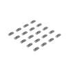 uacc precision rack mount kit (20 piezas) – insertos de montaje 1ur con tuercas jaula alineadas para instalaciones de rack uniformes