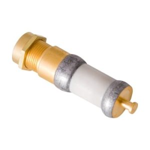 capacitor variable trimmer de aire, 1 30 pfd. para ajuste del rechazo de banda en duplexers de vhf (l=17,27 mm).