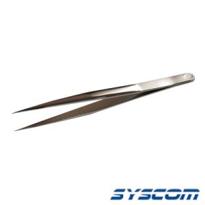 pinza sólida de acero al carbono con punta fina tipo boley, 4 3/4" (12.0 cm) de largo.