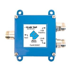 separador tap 10 db con rango de frecuencia de 700 a 2500 mhz. ideal para separar la antenas a diferentes longitudes de cable coaxial. 50 ohm con conectores n hembra.