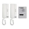 kit de audio portero con 2 auriculares y frente de calle