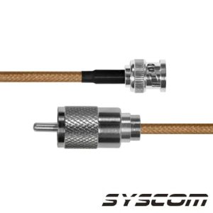 cable rg142,con conectores bnc macho / uhf macho.