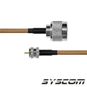 cable rg142, con conectores n macho / mini uhf macho.