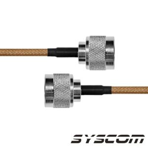 cable coaxial rg 142/u de 30 cms, con conectores n macho a n macho.