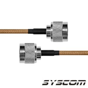 cable coaxial rg 142/u de 60 cm. para 50 ohm, con conectores n macho a n macho.
