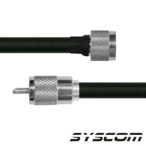 cable coaxial rg 214/u de 60 cm, con conectores n macho a uhf macho (pl 259).