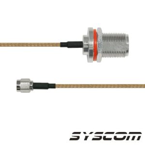 cable rg316, con conectores n hembra/sma.