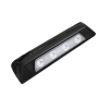 luz de escena, 4 led, bisel blanco, 12–24vcd, led blanco y lente transparente