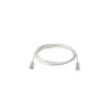 cable de parcheo tx6, utp cat6, diámetro reducido (28awg), color blanco mate, 15 ft