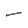tapa ciega estándar de 19in, compatible con racks con rieles de orificio roscado, instalación sin herramienta, plano, 1 ur, color negro