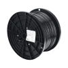 bobina de cable utp de 4 pares osp (planta externa), cat6 de rango extendido, 22 awg, color negro, 305 m.