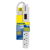 multicontacto con supresor de picos 450 joules, voltaje de entrada: 127 vca nema 5 15p, con 6 salidas nema 5 15r.