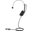diadema usb yealink uh35 mono teams con cancelación activa de ruido con 2 micrófonos y busylight automático