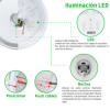luminario led de 40w / 3000 lúmenes / Ø 490mm x 66mm / voltaje 85 265v / temperatura fría 6500k / conexión bluetooth / app ilink.