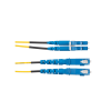 jumper de fibra optica monomodo 9/125 os2, lc sc duplex, ofnr (riser), color amarillo, 15 metros