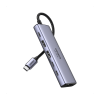 hub usb c 6 en 1 / hdmi 4k@60hz / 2x usb a 3.2 gen 2 (10 gbps) / 2x usb c 3.2 (10 gbps) / pd 100w / compatibilidad universal / driver free / aluminio