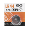 batería alcalina tipo lr44 (de botón) de 1.5 v 110 mah