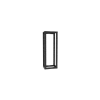 rack de cuatro postes estándar de 19", rieles con orificio para tuerca enjaulada, profundidad ajustable de 23 a 42 in, 45 unidades de rack, color negro