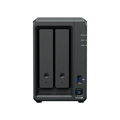 nas synology diskstation ds725+ | 2 bahías | expandible hasta 7 unidades | 2 ranuras m.2 nvme | puerto 2.5gbe | rendimiento 276 mb/s lectura y 224 mb/s escritura | compatible con unidad de expansión dx525. nas synology diskstation ds725+ | 2 bahías | expandible hasta 7 unidades | 2 ranuras m.2 nvme | puerto 2.5gbe | rendimiento 276 mb/s lectura y 224 mb/s escritura | compatible con unidad de expansión dx525.
