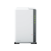 nas diskstation ds223j | 2 bahías | cpu realtek rtd1619b 1.7 ghz | 1 gb ddr4 | puerto 1gbe rj 45 | usb 3.2 gen 1 | compatible con hdd y ssd | synology dsm | raid 0, 1, jbod | smb, afp, nfs, ftp | vigilancia ip