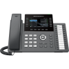 telÉfono ip profesional de 12 lÍneas / 24 teclas de extensiÓn programables / wi fi 6 / poe integrado / pantalla lcd 4.3 pulgadas / seguridad de nivel empresarial / bluetooth integrado / compatible con gdms / audio hd con noise shield