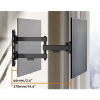soporte de pared articulado para pantallas o monitores | compatibilidad vesa 75x75 200x200 / hasta 43 pulgadas | capacidad máxima de carga 20 kg | fabricado en acero