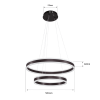 lámpara de techo led / chips led ahorra energía 80% / 110w / flujo luminoso 8,800 lm / montaje sobreponer / interior ip20 / vida Útil 50,000 h