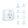 mini tomacorriente inteligente wi fi, 100 120v~, 50/60hz, 15.0a, compatible con amazon alexa y google assistant, color blanco.