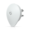 radio backhaul uisp airfiber 60 xr para ptp en 60 ghz, hasta 5.4 gbps, radio redundante en 5 ghz, sfp+ 10g, con gps y bluetooth, hasta 15 km