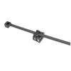 cincho de nylon 6.6 solar clip, 188mm largo x 14mm ancho, color negro, exterior resistente a rayos uv, paquete de 100pz