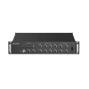 amplificador de red 4 zonas de 240w hasta 1000 watts | salida de 100v y 70v | compatible con tareas en tiempo real y programadas | gestión de biblioteca de materiales de audio | entrada de alarma | compatible con hikcentral | compatible con