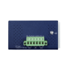convertidor de medios poe industrial / puertos 10g sfp+ y 10gbase t / poe++ 802.3bt 95w / 40 a 75°c operación / vlan, erps, qos /cuenta con doble entrada para fuente de alimentación 12~54v