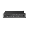 amplificador de red 2 zonas de 240w hasta 500 watts | salida de 100v y 70v | compatible con tareas en tiempo real y programadas | gestión de biblioteca de materiales de audio | entrada de alarma | compatible con hikcentral