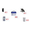 kit solar para repetidores kenwood/ nxr1700/1800