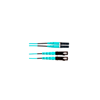jumper de fibra optica multimodo 50/125 om4, lc sc duplex, ofnr (riser), color aqua, 5 metros jumper de fibra optica multimodo 50/125 om4, lc sc duplex, ofnr (riser), color aqua, 5 metros