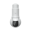 cámara unifi protect g6 ptz color blanco, doble lente 4k, zoom híbrido 10x, motor ai multi tops, visión nocturna ir 30m, audio bidireccional, protección ip66, resistencia al vandalismo ik04