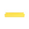 canaleta fiberrunner™ 6x4, de pvc rígido, color amarillo, 3 m de largo