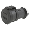 conector hembra con bloqueo de media vuelta / 30 a 480 v ca / 3 polos trifásico / nema l16 30r / terminal de tornillo / cubierta hermética negra / color blanco y negro.